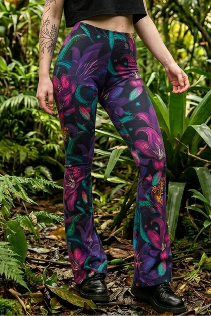 Flare Kick-Flare Leggings Bloomy Kitty in the Jungle