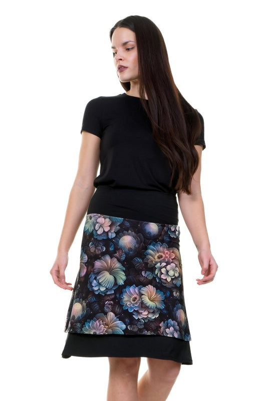 Double skirt green retro