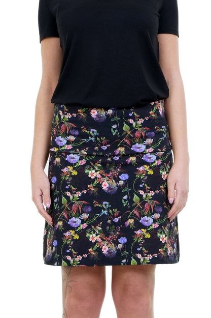 Elfen Rock lila Mohn