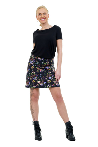 Elfen Rock lila Mohn