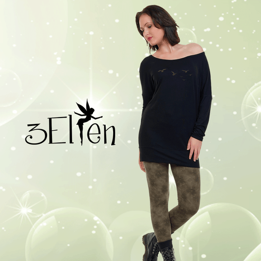 Grunge Vögel Leggings & Longdress Kombi Angebot