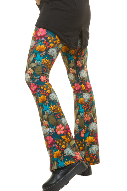 Winter Flare Leggings Blumenmeer