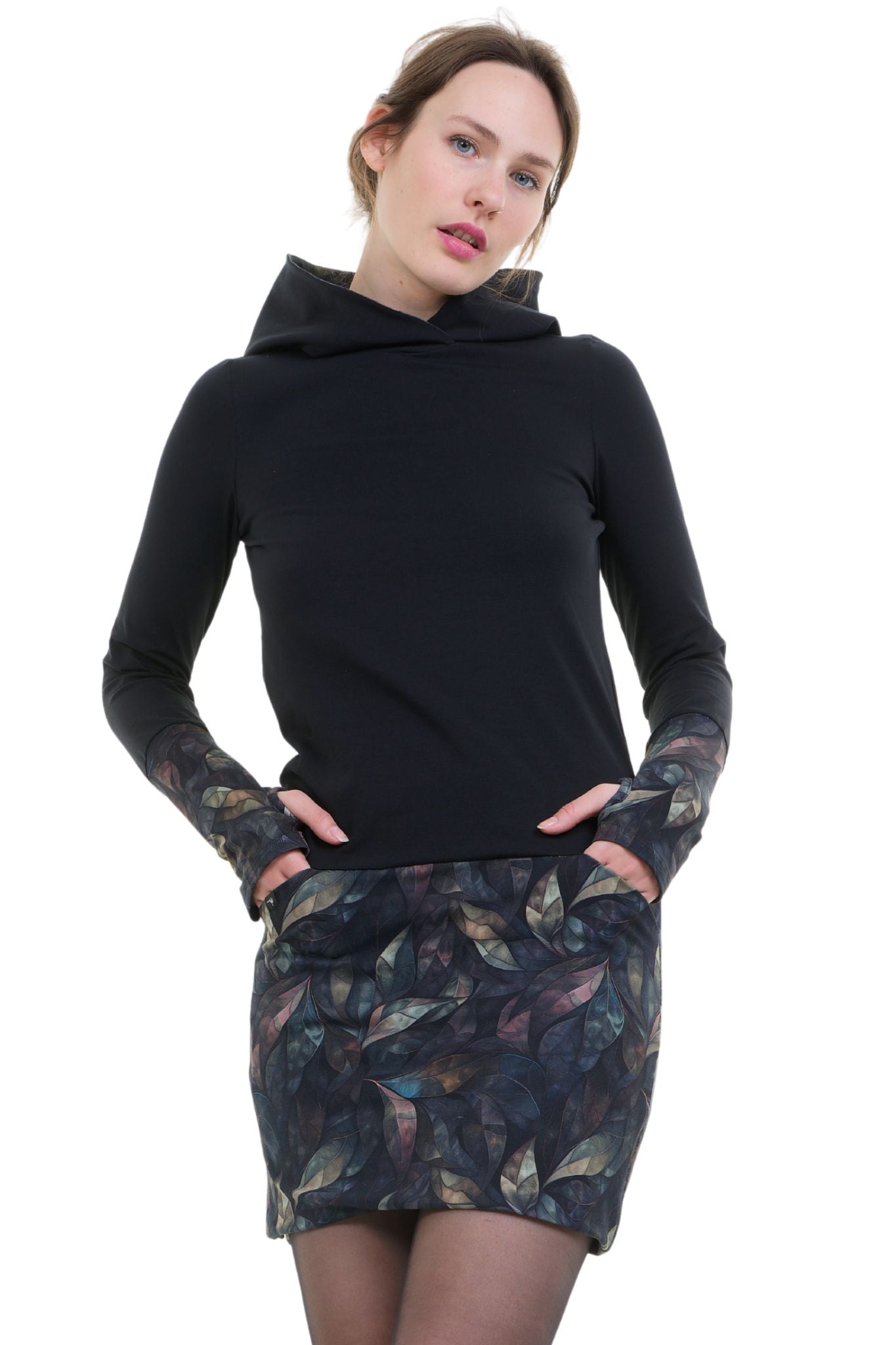 Hoodiekeid Winterzauber schwarz black diamond