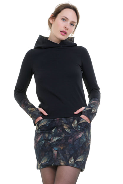 Hoodiekeid Winterzauber schwarz black diamond