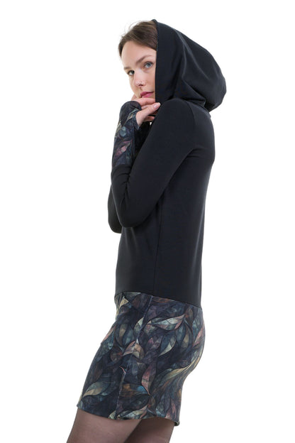 Hoodiekeid Winterzauber schwarz black diamond