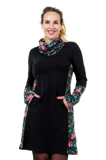 VENTE Taille 3XL Automne Reine Robe Noir Foncé Coloré