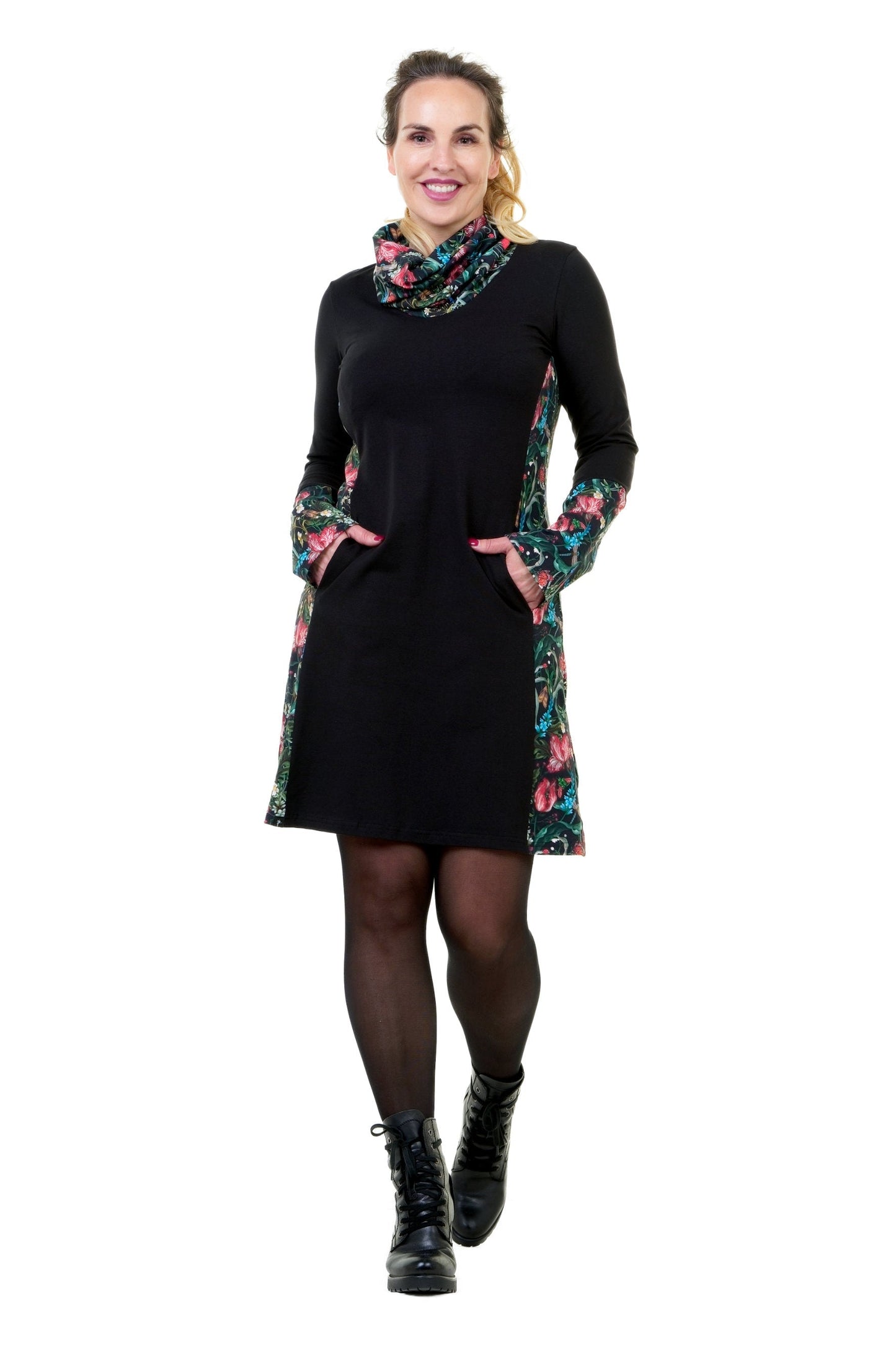VENTE Taille 3XL Automne Reine Robe Noir Foncé Coloré