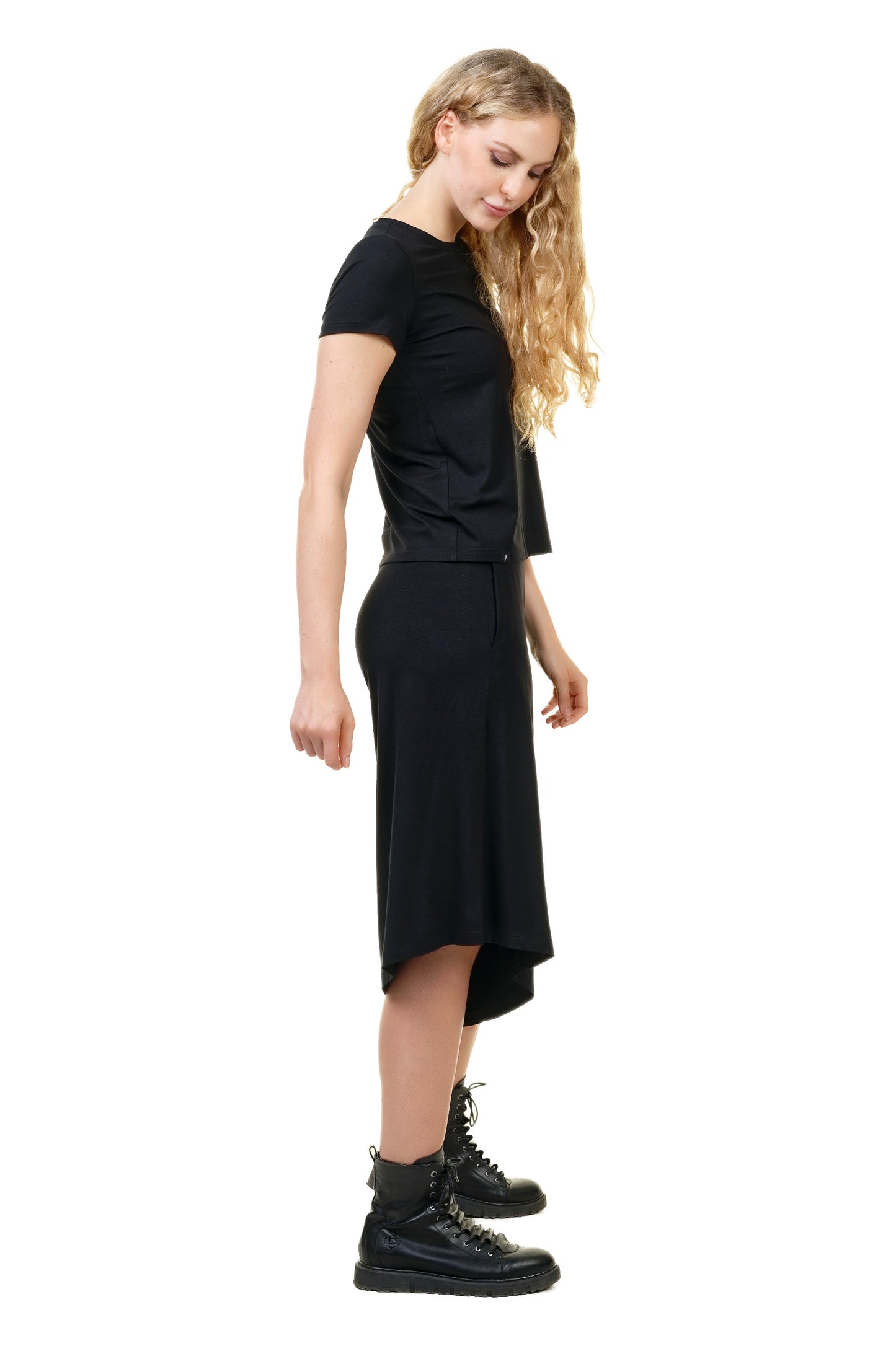 Black trouser skirt