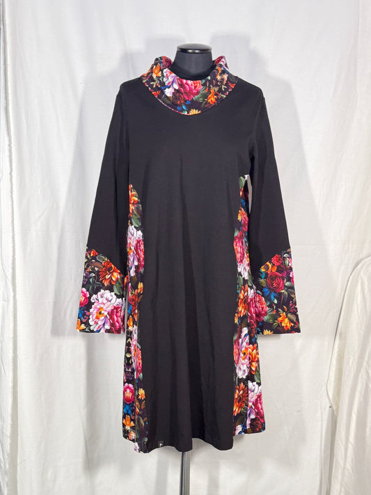 Sale Größe XL langarmiges  Blumen Kleid