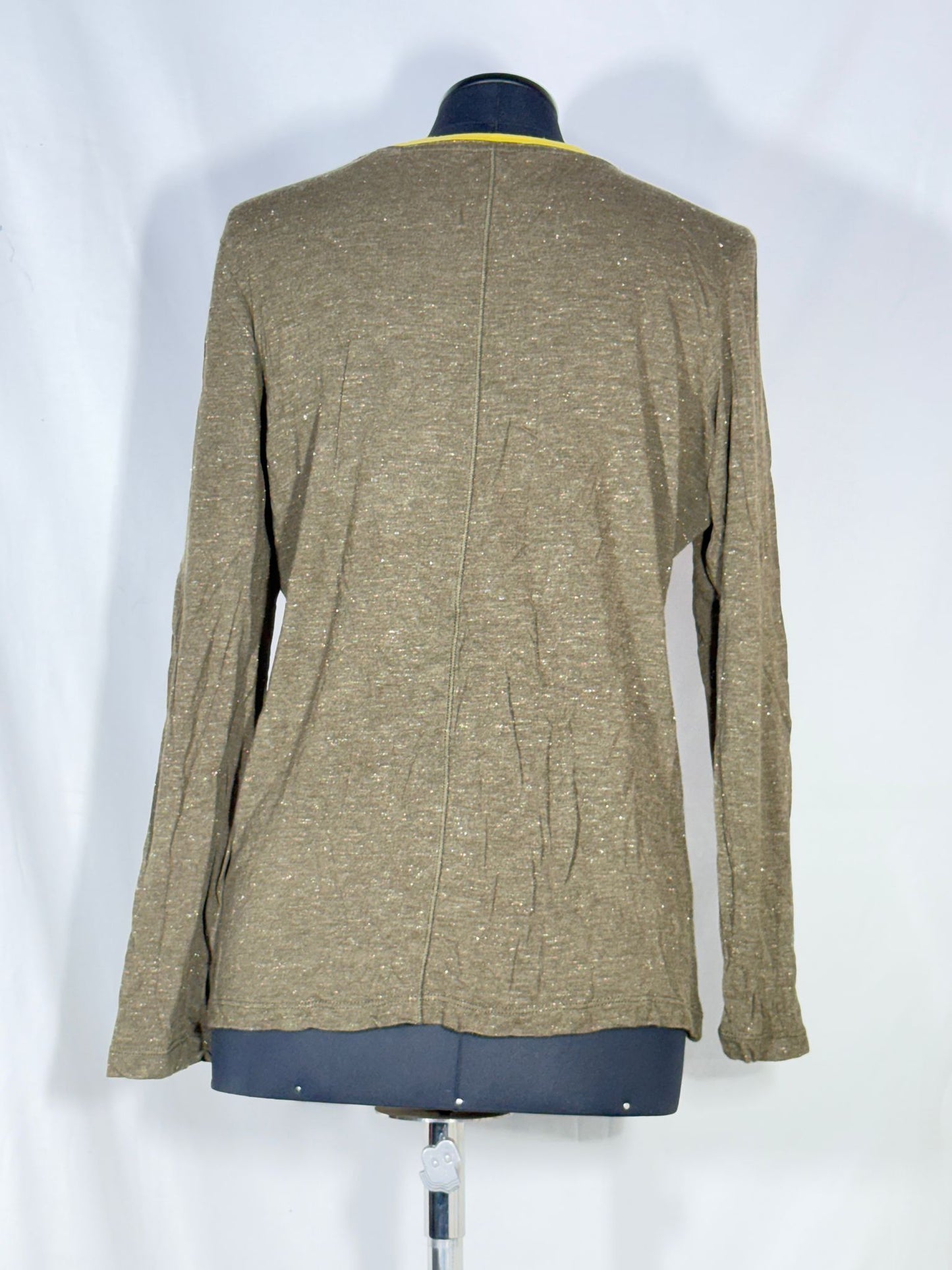 2. Hand Größe M Grüne  Bluse  mit Glitzer