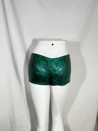 2. Hand Größe XS grünes Disko Short