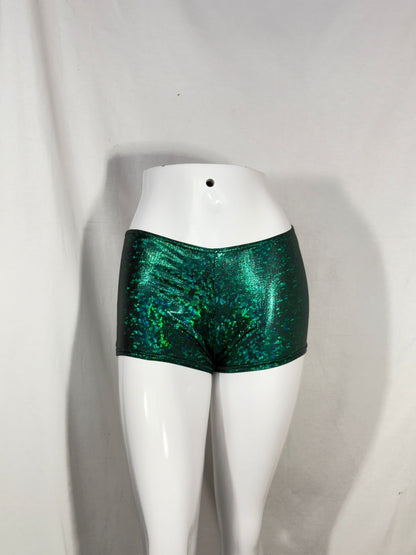 2. Hand Größe XS grünes Disko Short
