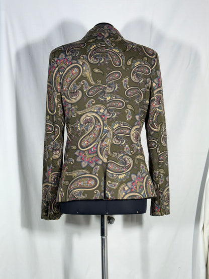 2. Hand Größe M Paisley Jacket Oliv