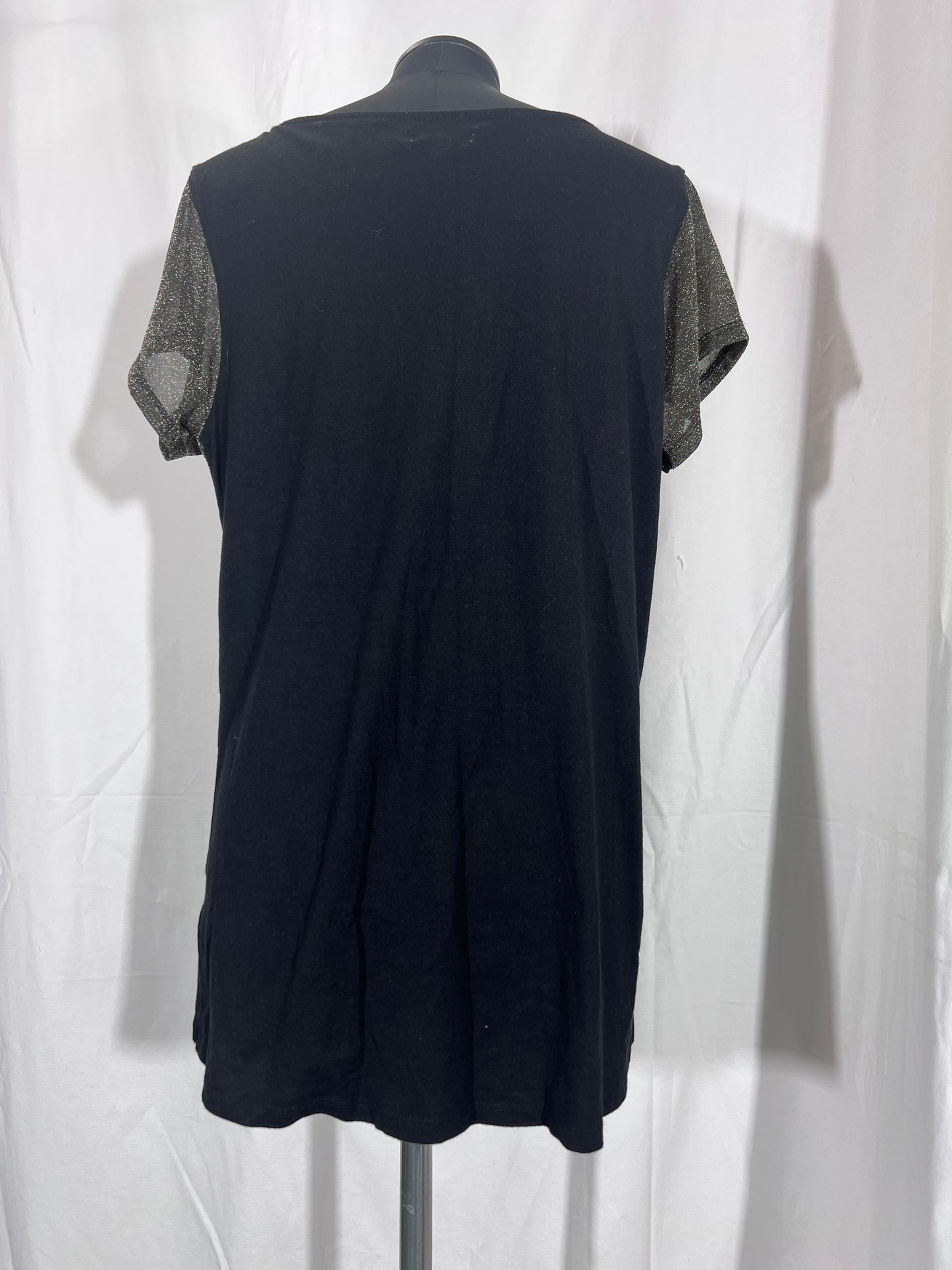 2. Hand Größe M Shirt glitzer braun