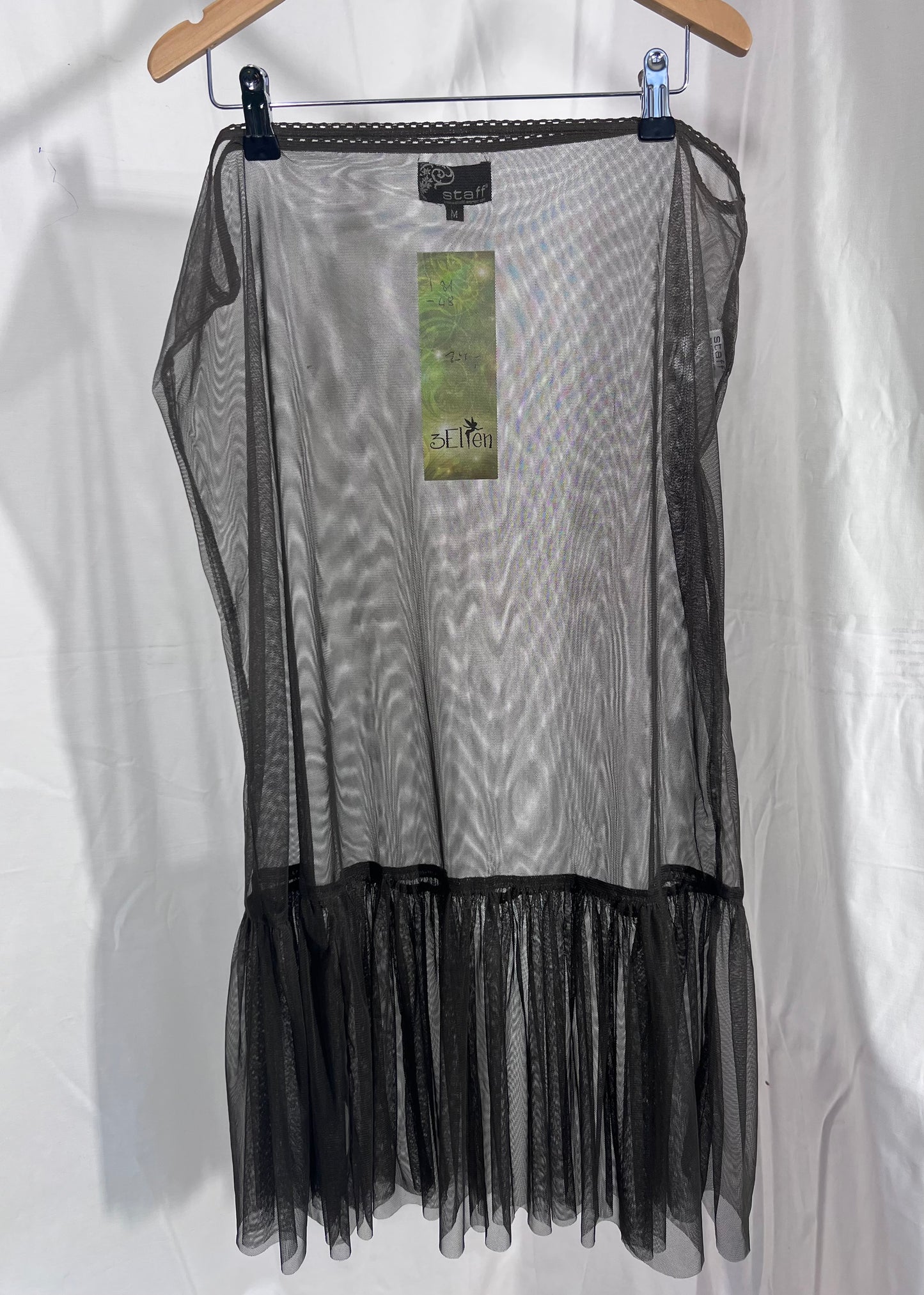 2nd hand size M skirt long brown transparent