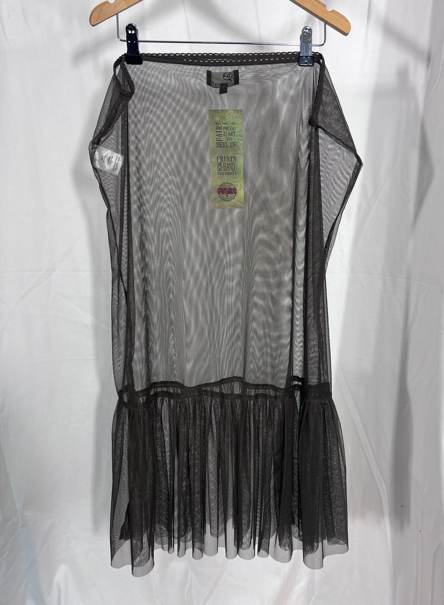 2nd hand size M skirt long brown transparent