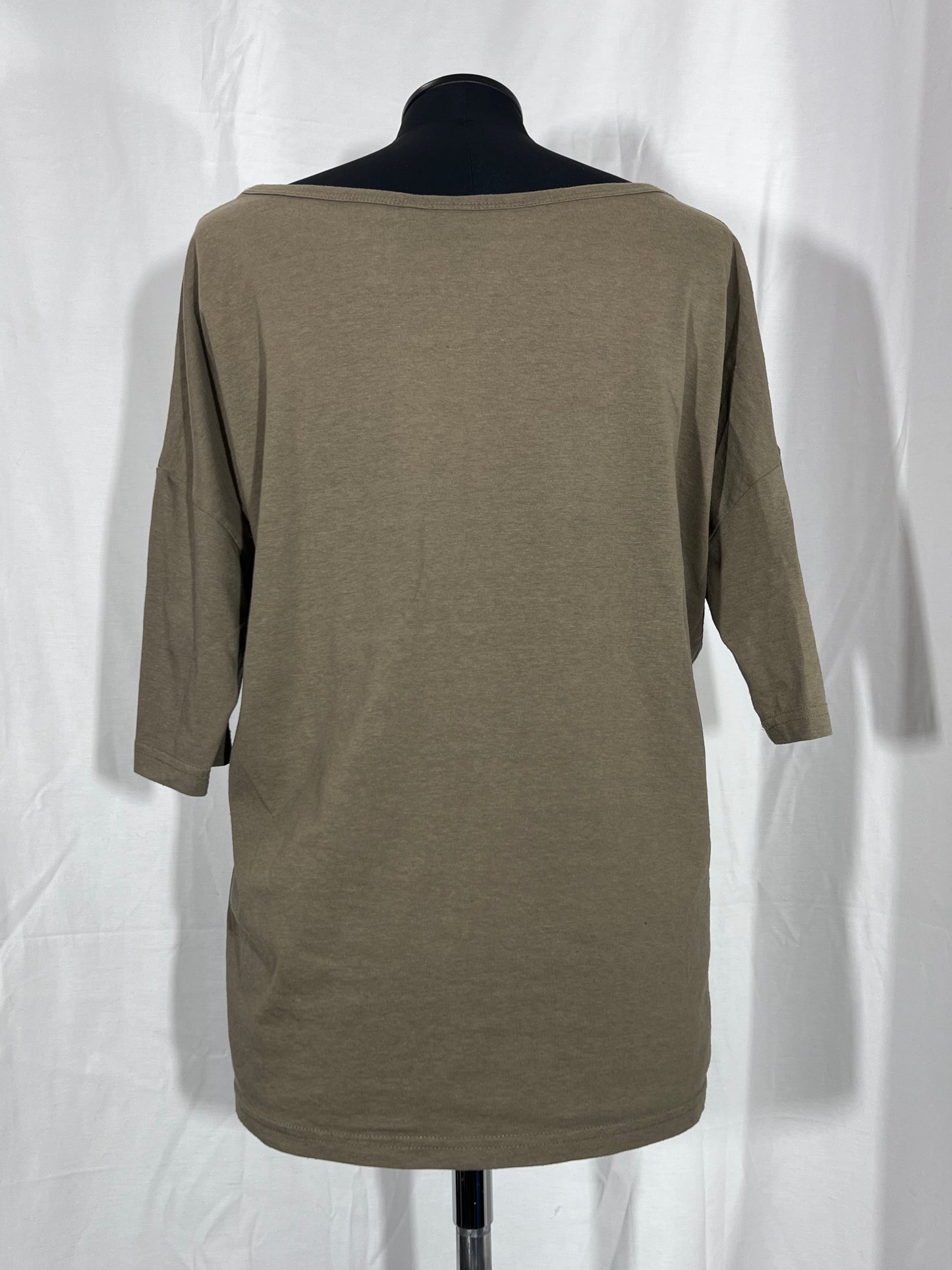 T-shirt à manches courtes vert olive taille XS d'occasion