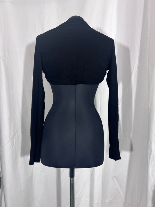 2nd hand size S black knit jacket