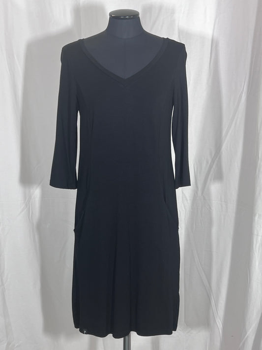 2. Hand Größe M schwarzes langarm Kleid