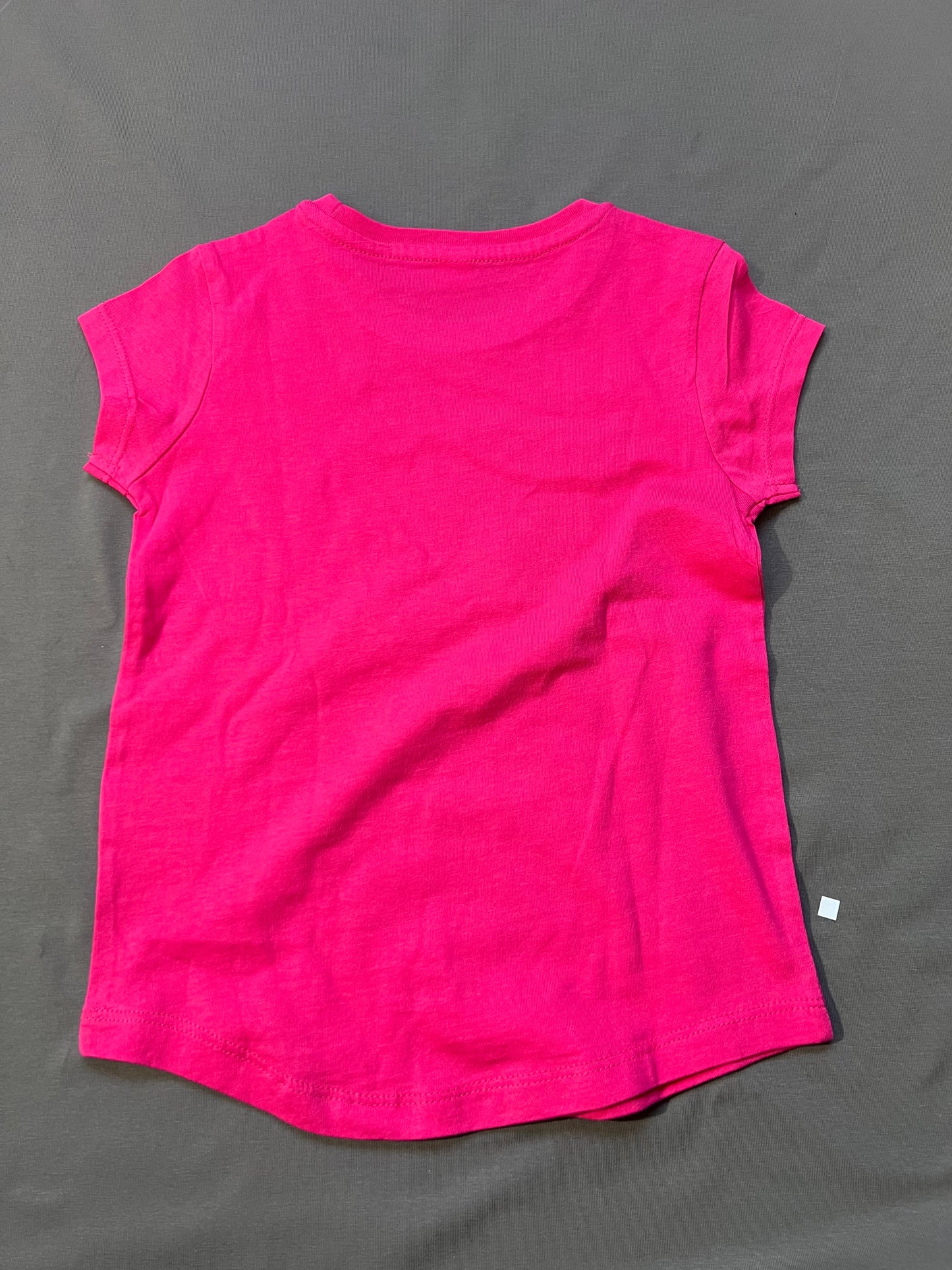 Kinder Shirt 4-5 Jahre pink mit einer Glitzerelfe