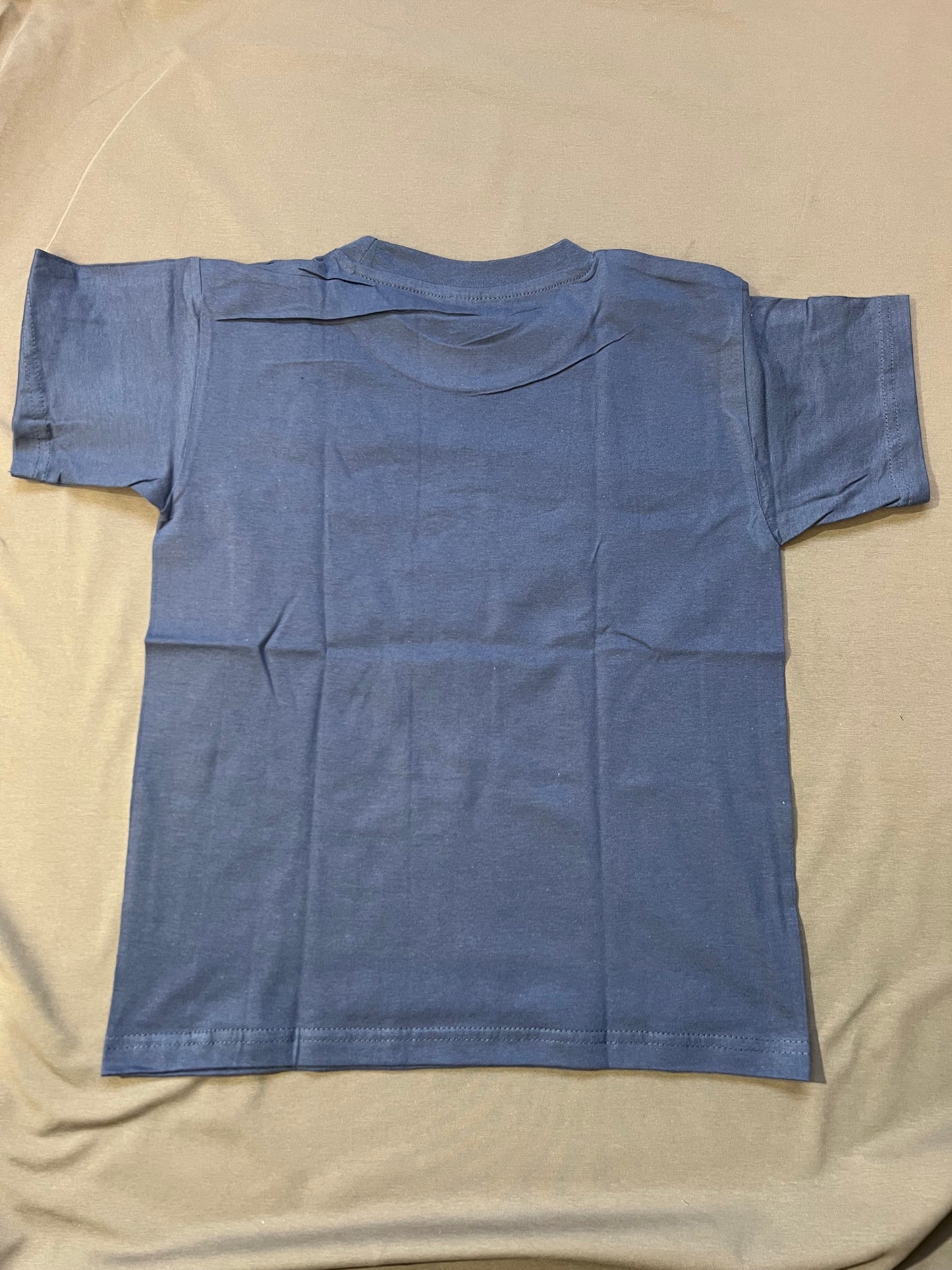 Children's shirt 7-8 years dark blue with green dragon
