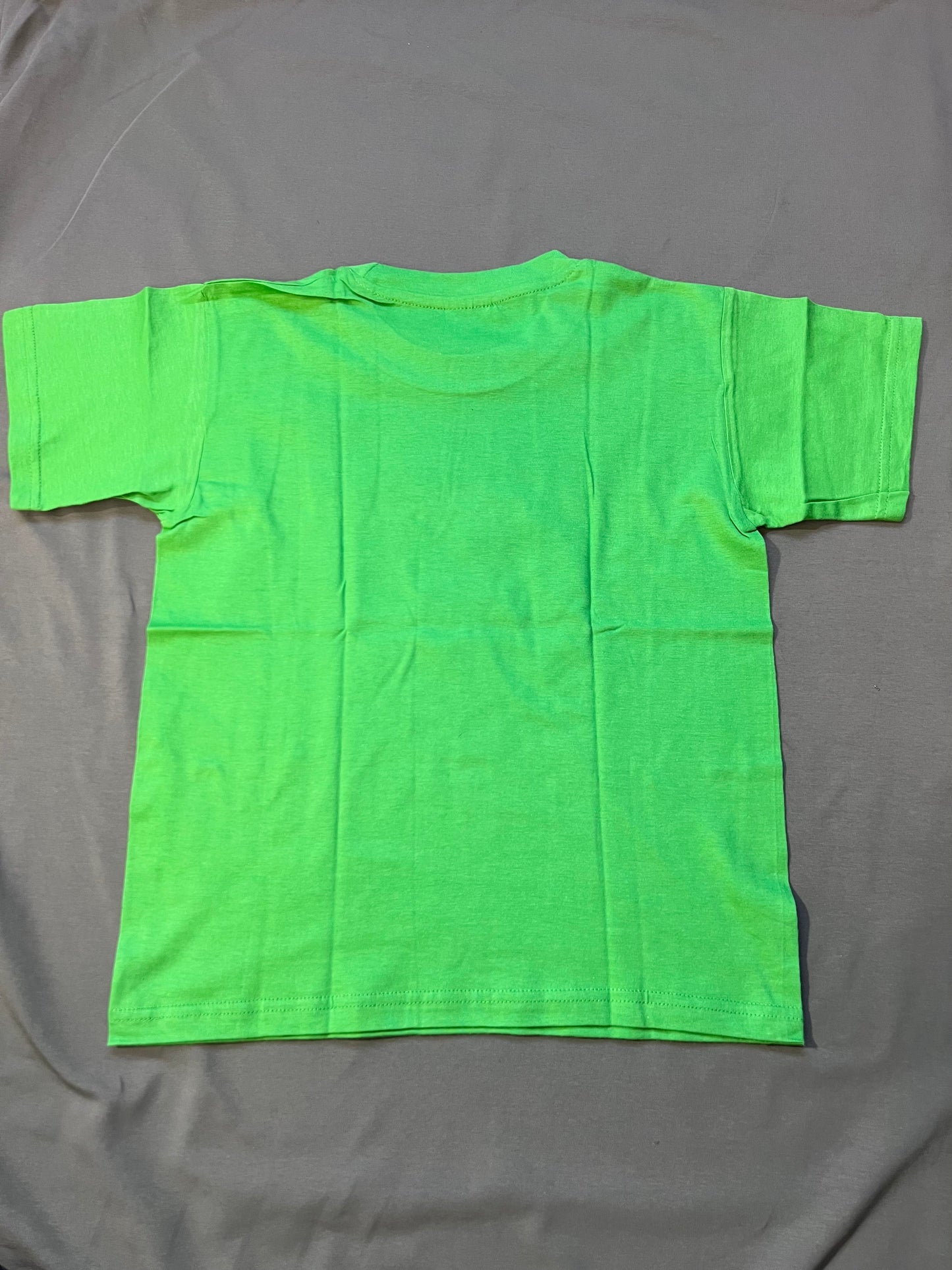 Chemise enfant 7-8 ans vert clair avec dragon vert