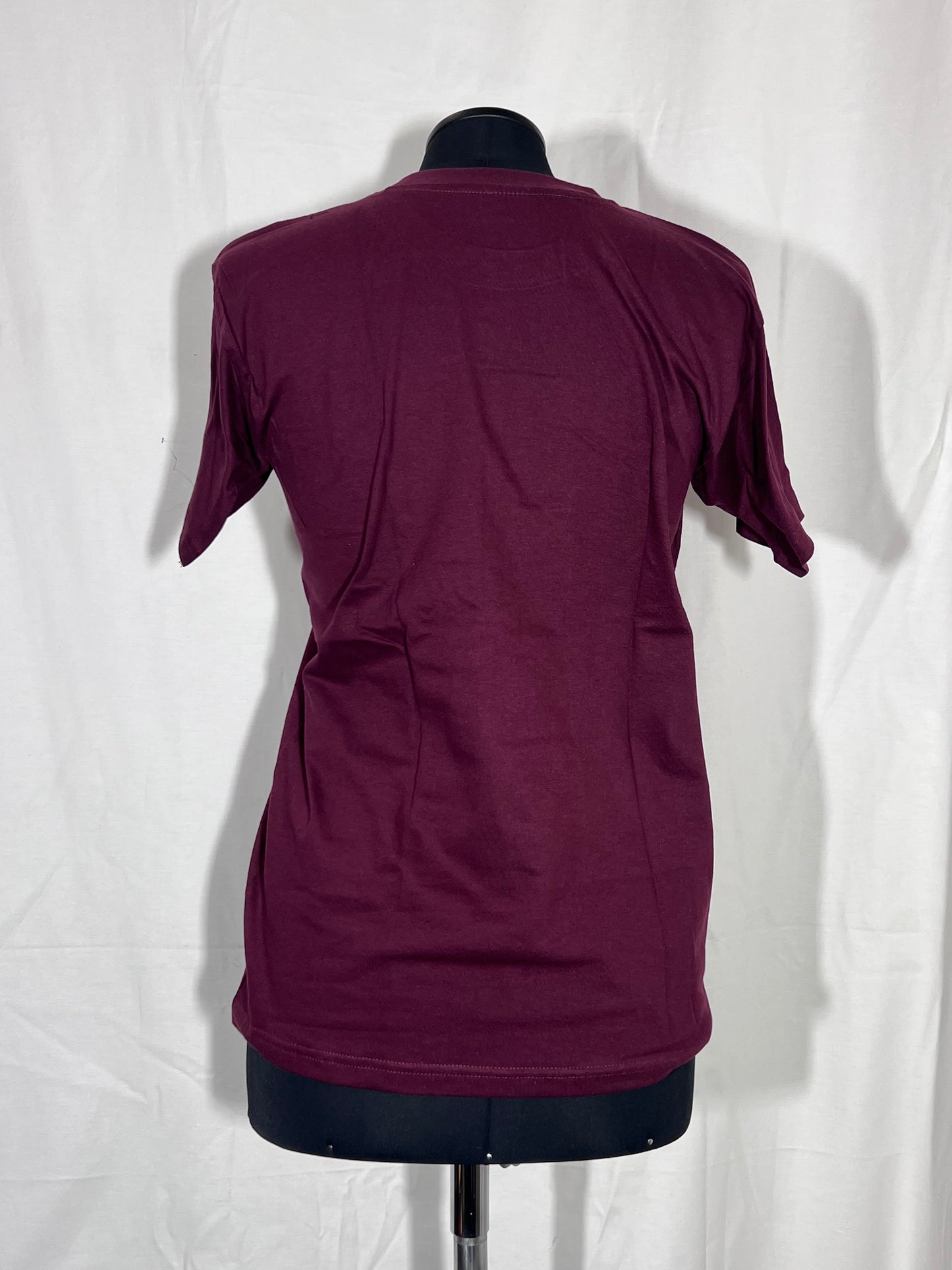 Chemise enfant 12+ ans bordeaux avec dragon vert