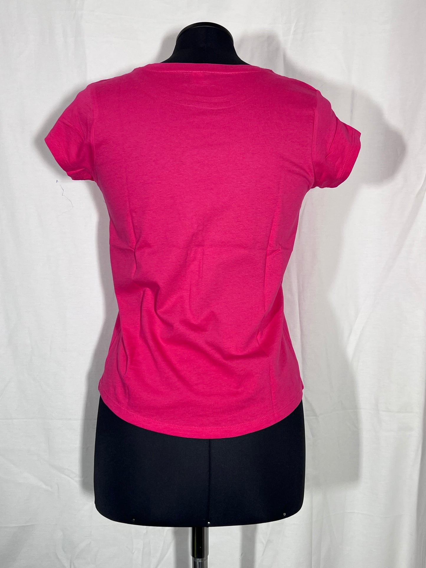 Kinder shirt 12+ Jahre pink mit weißer Schrift