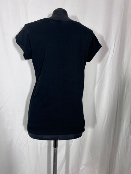 Schwarzes Shirt – Second Hand Einzelstück, Größe M, Ansicht 2