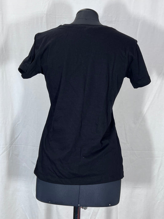 2. Hand Größe M Schwarzes T-Shirt