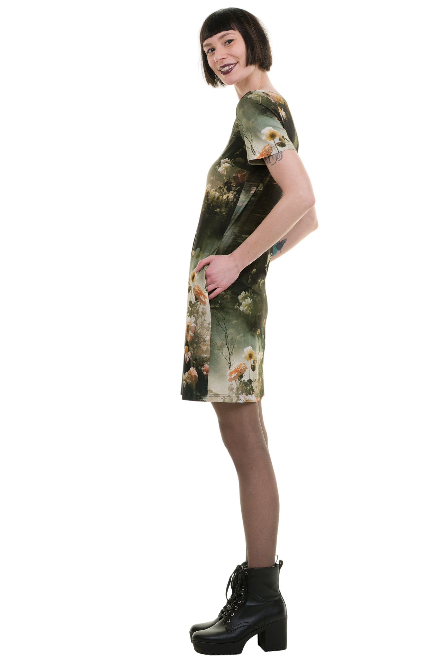 Jersey Kleid Relaxed Teichrosen