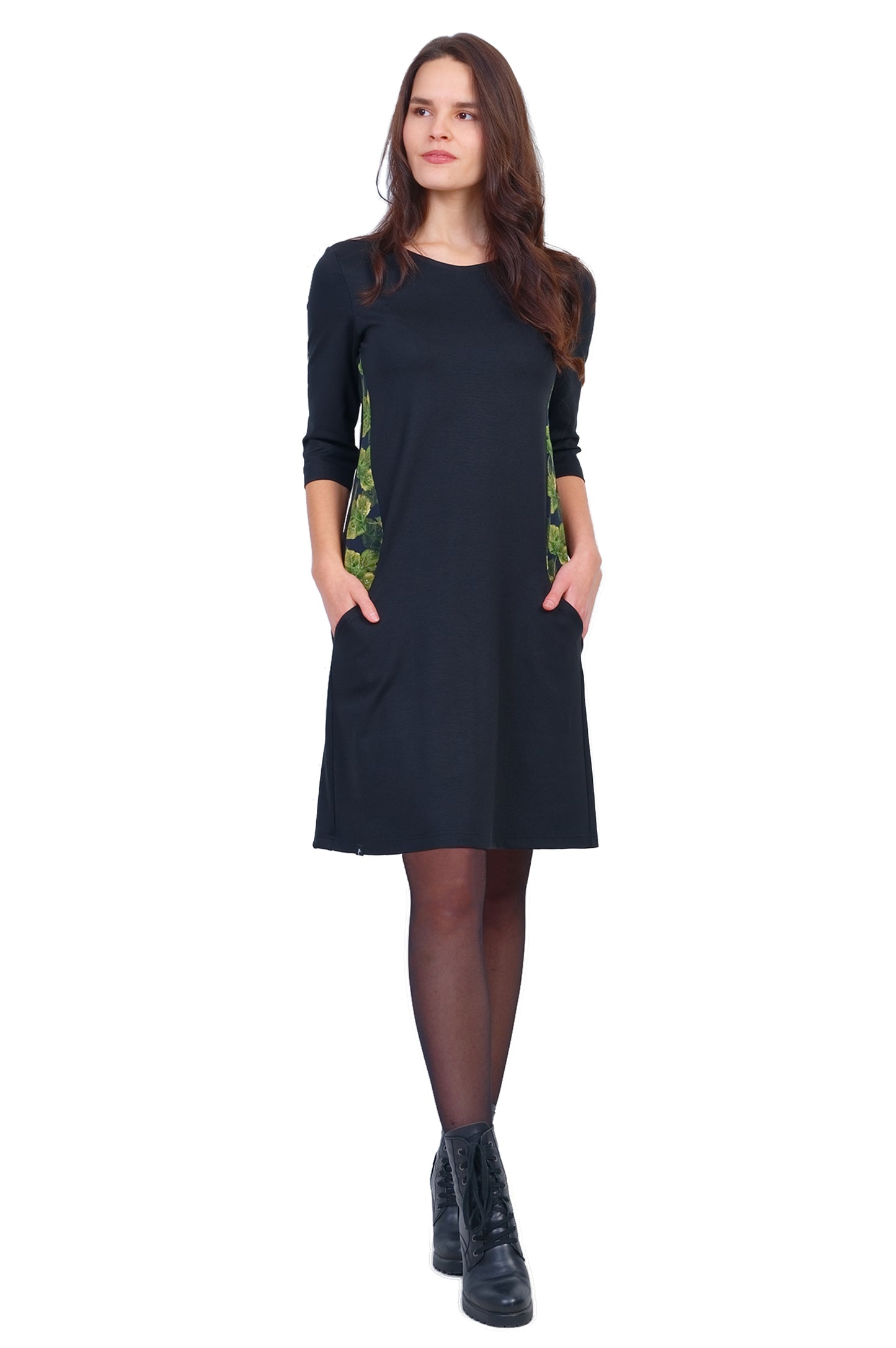 Robe Katrinchen magie feuille noire-