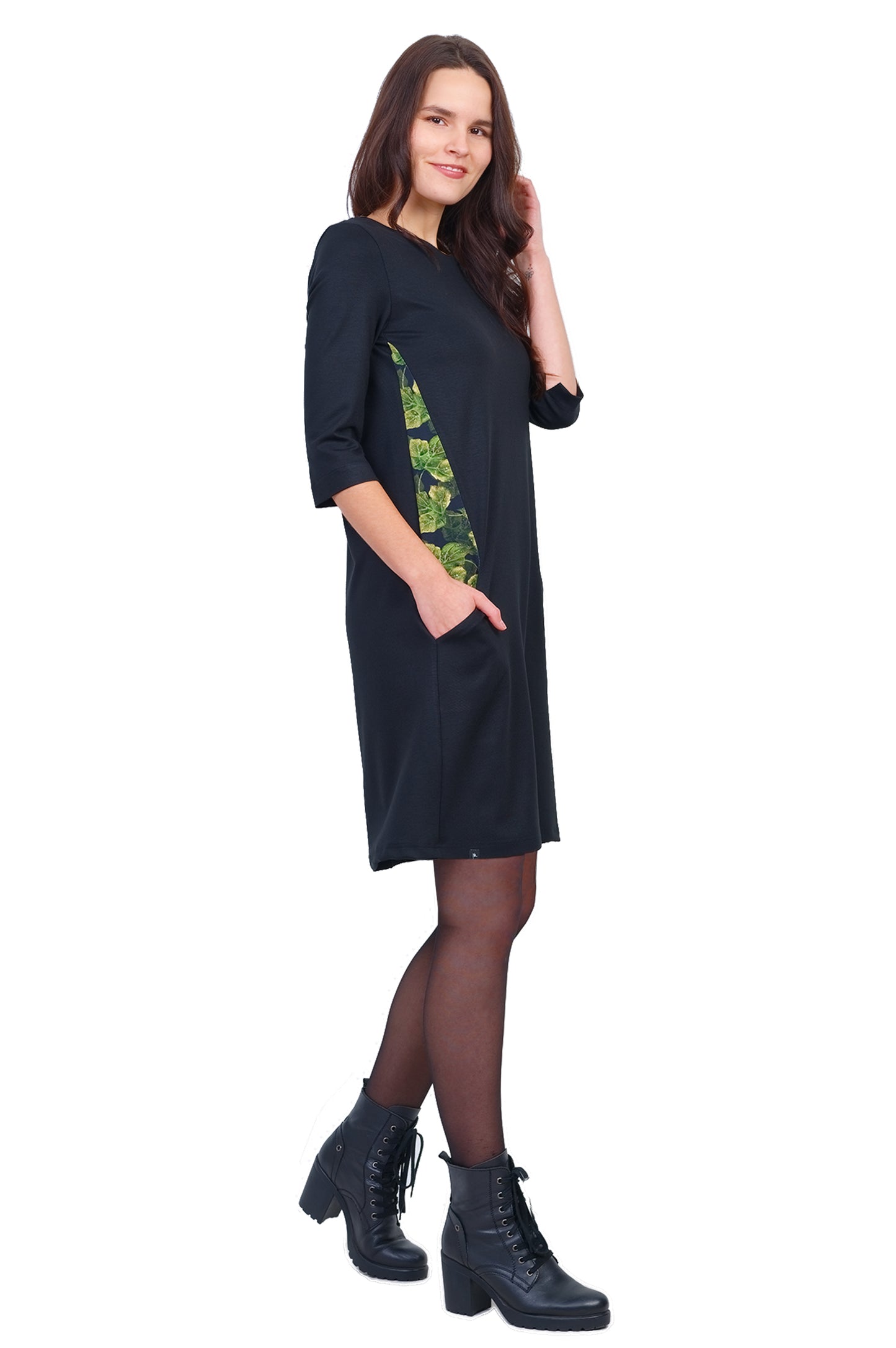 Robe Katrinchen magie feuille noire-