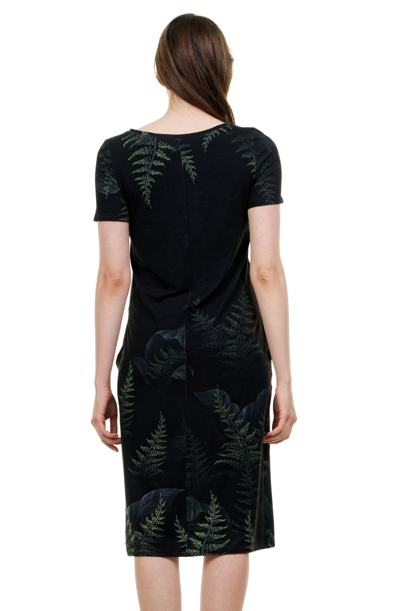 Robe en jersey décontractée Roses trémières 