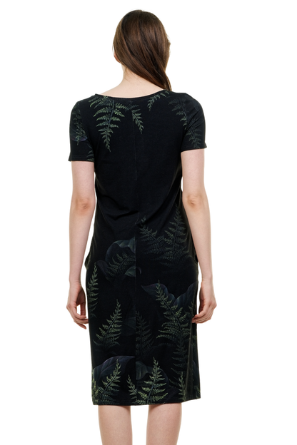 Robe en jersey décontractée Roses trémières 