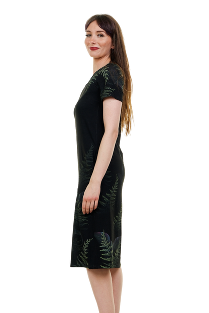 Robe en jersey décontractée Roses trémières 