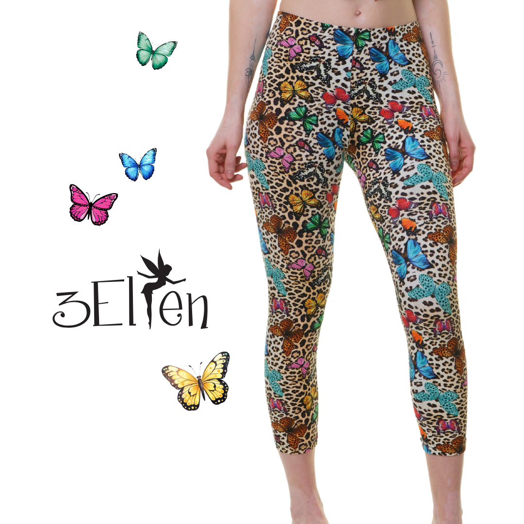 Capri Leggins kitty wings