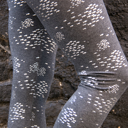 SALE  Größe S Fische grau Leggings