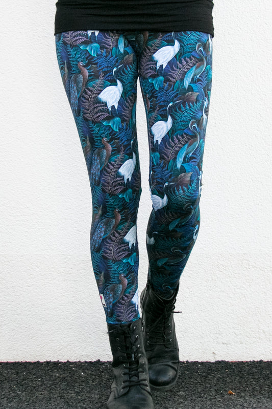 SALE Größe XS Leggins Love  blaue Stunde
