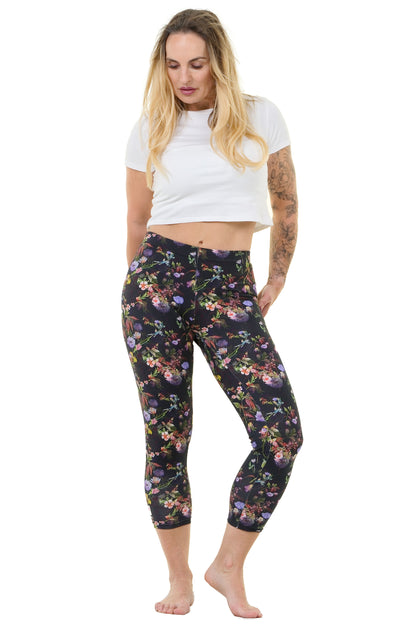 3/4 Leggings Lila Mohn