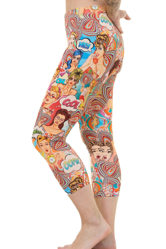 SALE Größe S Capri Leggins pin up