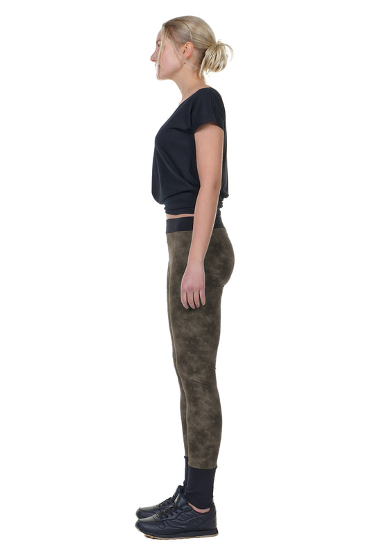 SALE  Größe L 3Elfen Leggings grunge oliv