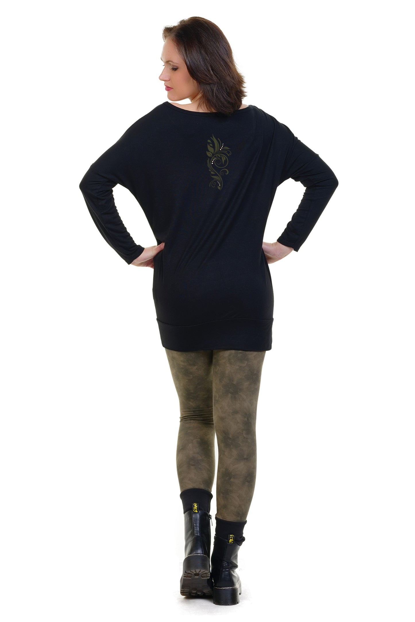 SALE Größe S Leggings Love grunge oliv