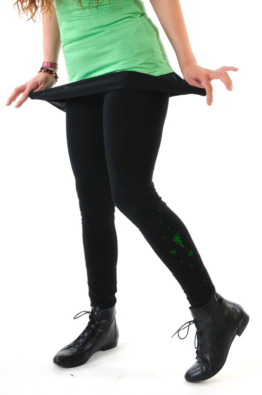 Leggings game elves green