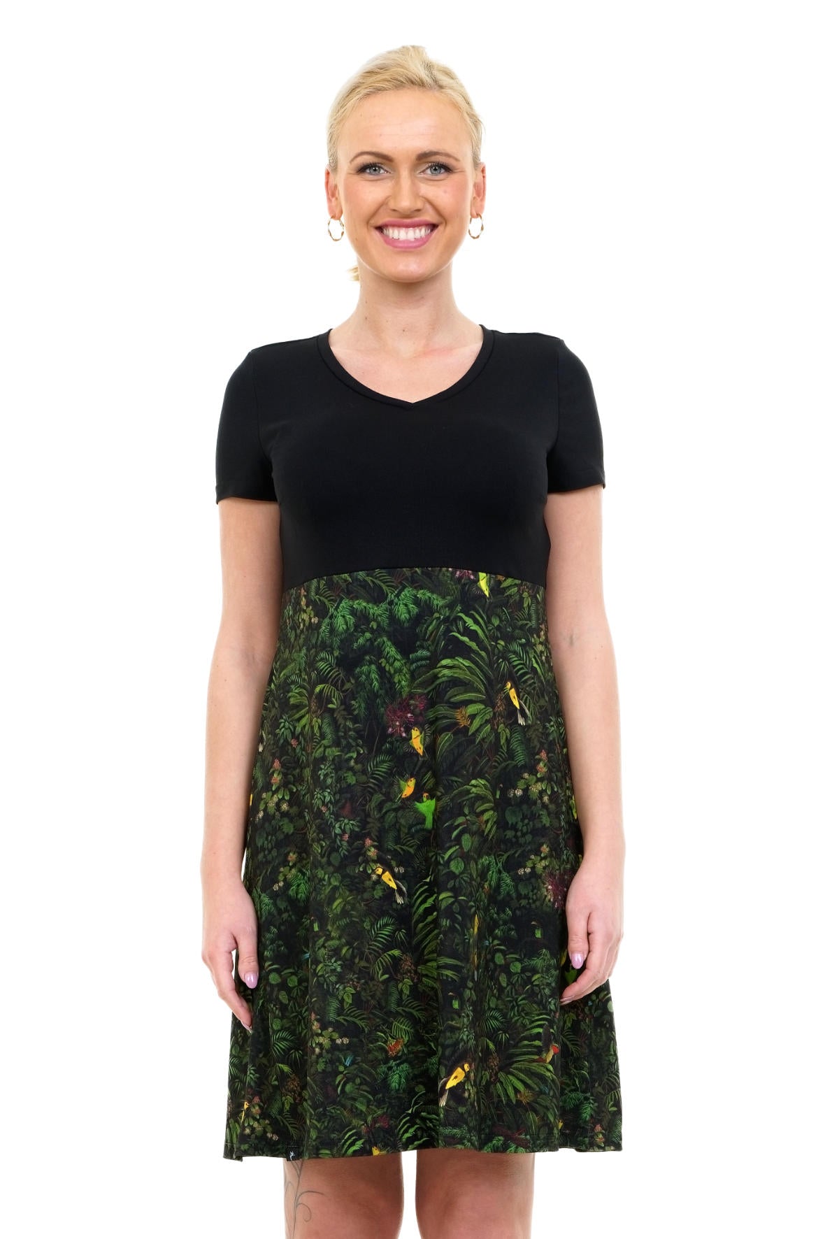 SOLDES Taille S Robe Lilly fleurs noires