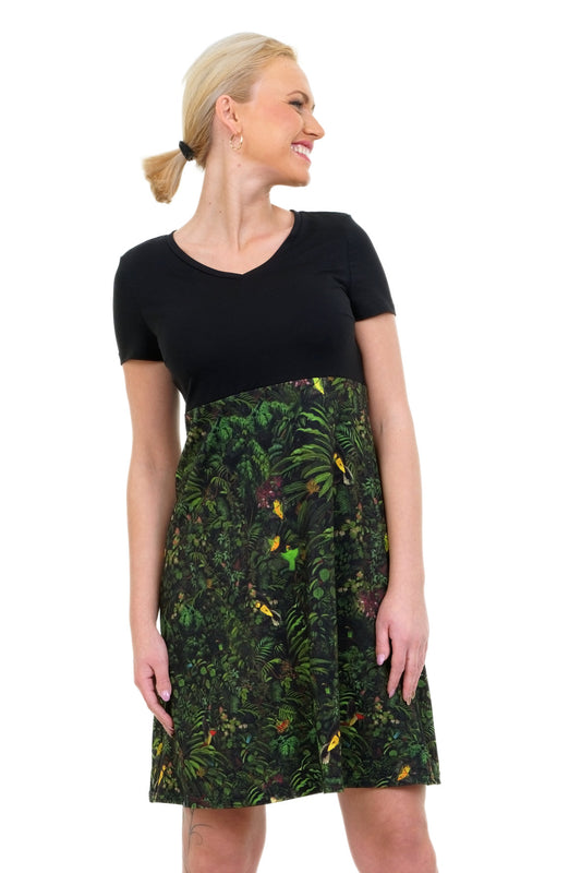 SOLDES Taille S Robe Lilly fleurs noires