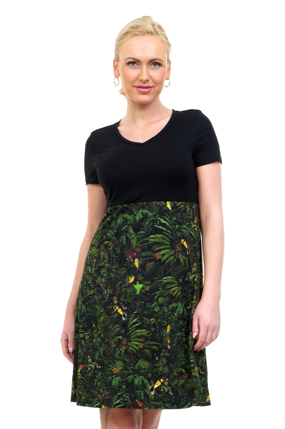 SOLDES Taille S Robe Lilly fleurs noires