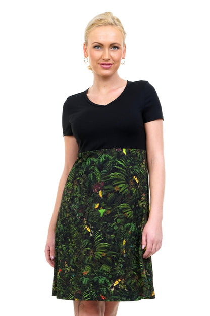 SOLDES Taille S Robe Lilly fleurs noires