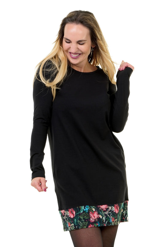 Robe Miss Sixtie noir foncé coloré