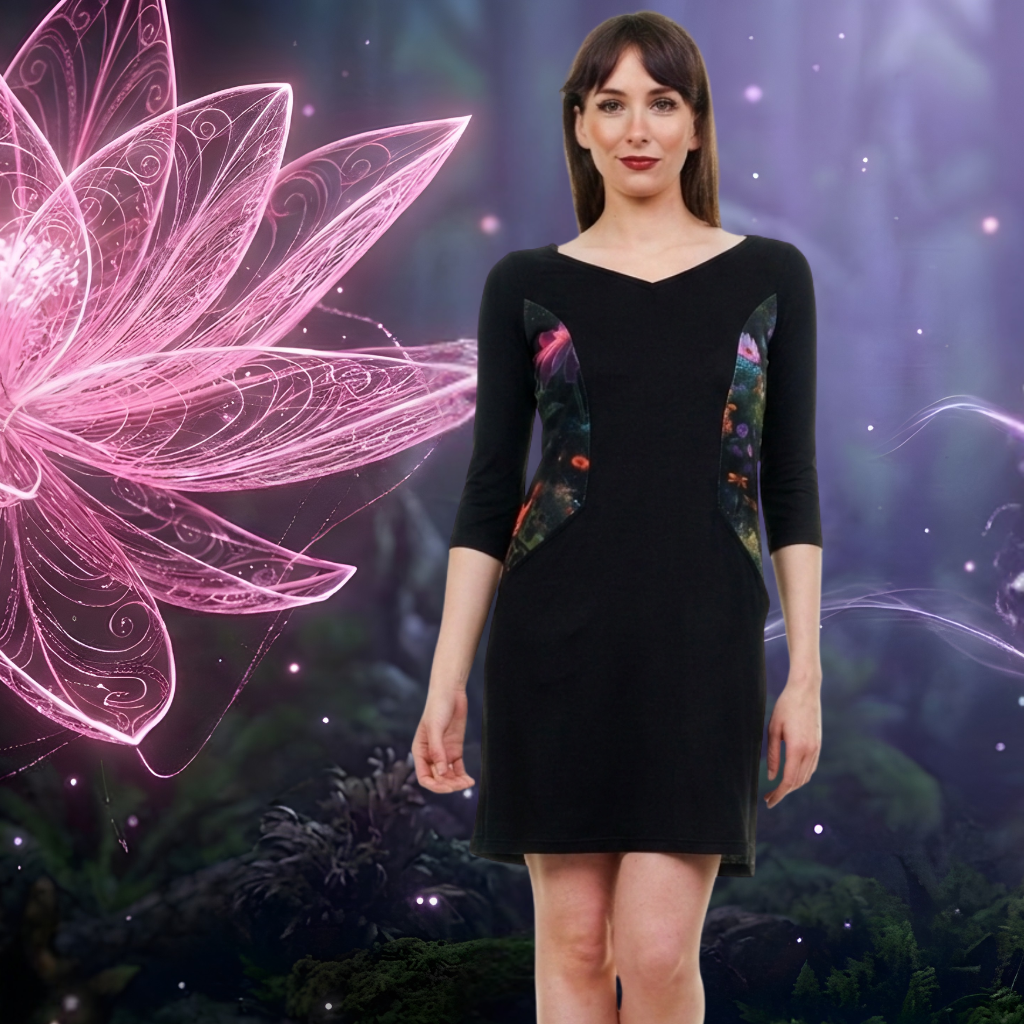 Flora Fantasia 3/4 Jersey Kleid